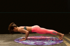 a laday exercising